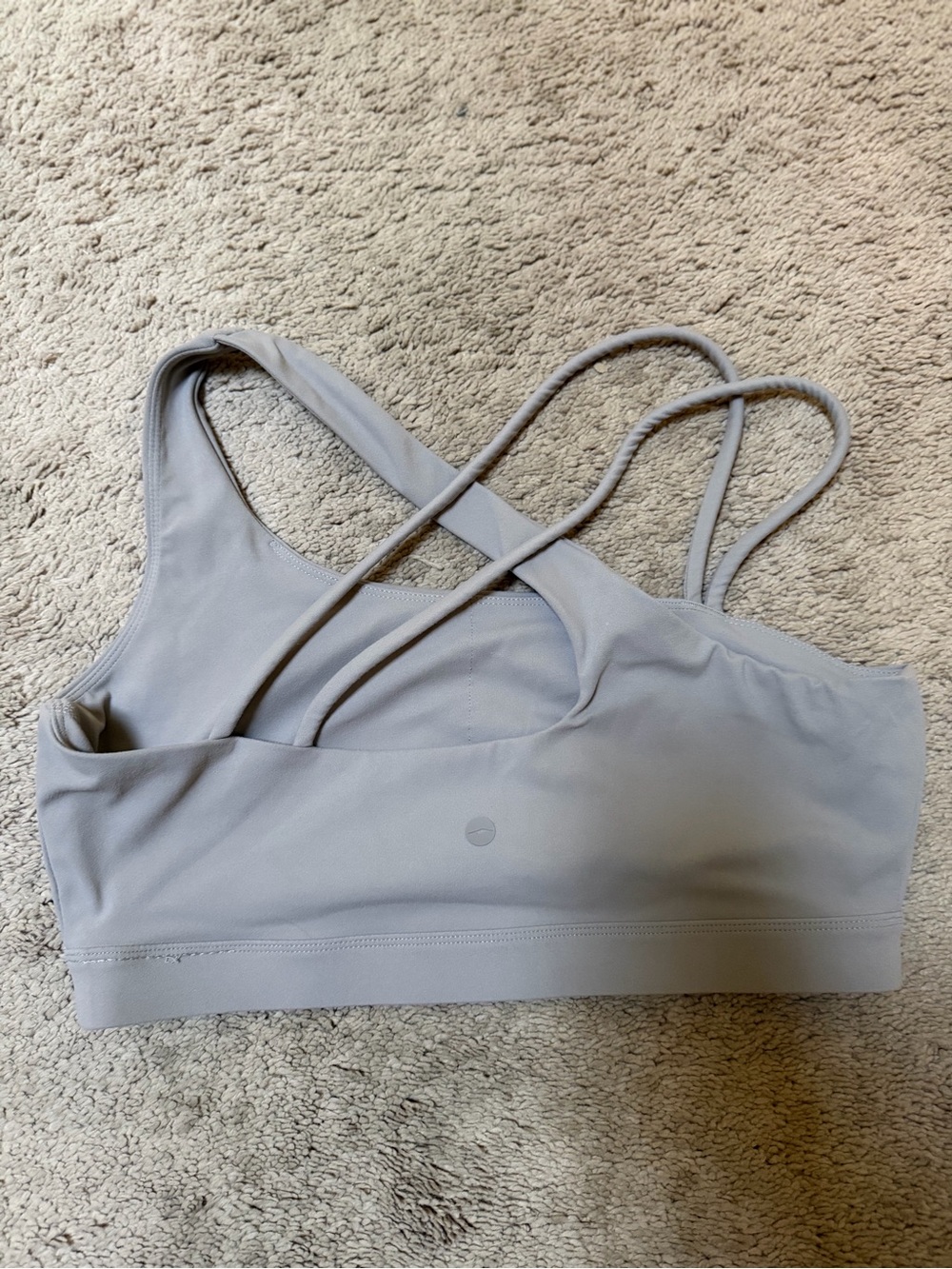 Light beige Strappy Sports Bra - Unbranded